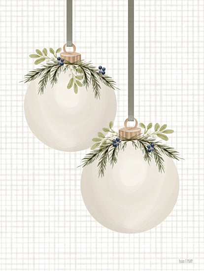 House Fenway FEN1115 - FEN1115 - Juniper Berry Ornaments - 12x16 Christmas, Holidays, Ornaments, Greenery, Juniper Berry, Grid Background from Penny Lane