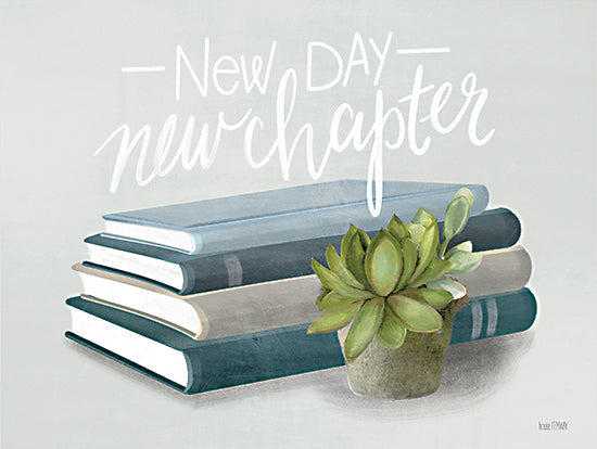 House Fenway FEN217 - FEN217 - New Chapter - 16x12 New Day, New Chapter, Books, Succulents, Motivational from Penny Lane