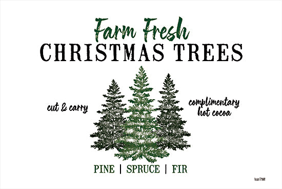 House Fenway FEN224 - FEN224 - Christmas Tree Farm   - 18x12 Holidays, Christmas Trees, Farm Fresh, Tree Farm, Green and White from Penny Lane