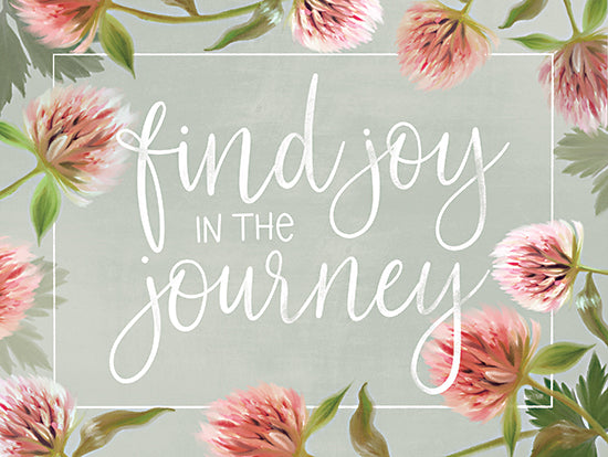 House Fenway FEN248 - FEN248 - Joy in the Journey     - 16x12 Find Joy in the Journey, Pink Flowers, Blooms, Motivational, Signs from Penny Lane
