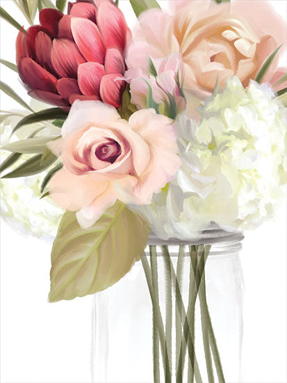 House Fenway FEN298 - FEN298 - Spring Mason Jar - 12x16 Flowers, Bouquet, Glass Vase, Blooms from Penny Lane