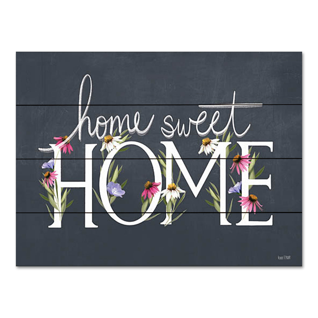 House Fenway FEN310PAL - FEN310PAL - Home Sweet Home   - 16x12 Inspirational, Home Sweet Home, Home, Family, Flowers, Chalkboard, Spring, Cottage/Country from Penny Lane