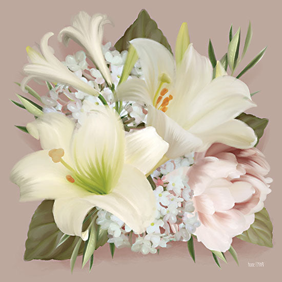 House Fenway FEN321 - FEN321 - Spring Lily Bouquet - 12x12 Flowers, Blooms, Spring, Lilies, Botanical from Penny Lane