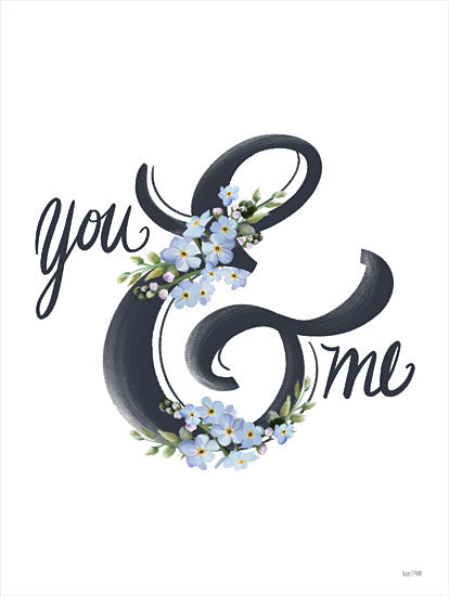 House Fenway FEN336 - FEN336 - You & Me - 12x16 You & Me, Wedding, Couples, Flowers, Blue Flowers from Penny Lane