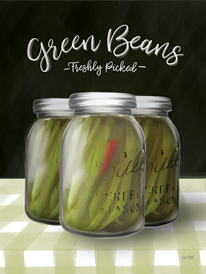 House Fenway FEN347 - FEN347 - Farm Fresh Green Beans - 12x16 Green Beans, Glass Jars, Canning, Kitchen from Penny Lane