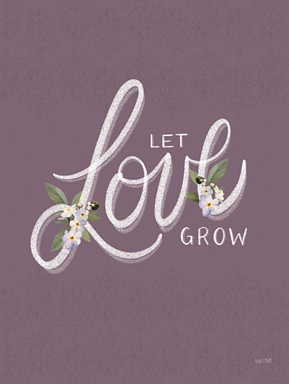 House Fenway FEN354 - FEN354 - Let Love Grow - 12x16 Let Love Grow, Flowers, Love, Signs from Penny Lane