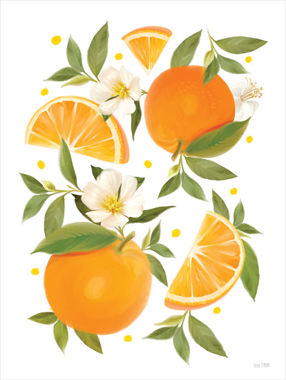 House Fenway FEN365 - FEN365 - Citrus Orange Botanical - 12x16 Oranges, Orange Blossoms, Kitchen, Fruits from Penny Lane
