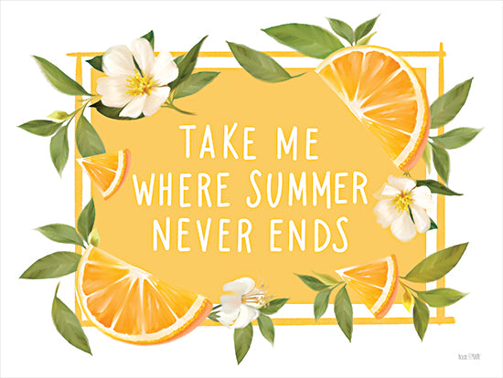 House Fenway FEN366 - FEN366 - Take Me Where Summer Never Ends - 16x12 Summer Never Ends, Oranges, Orange Blossoms, Summer, Fruits from Penny Lane