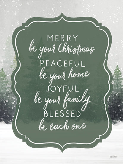 House Fenway FEN404 - FEN404 - Peaceful Be Your Home - 12x16 Peaceful be Your Home, Holidays, Christmas Trees, Winter, Blessed, Signs from Penny Lane