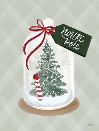 House Fenway FEN539 - FEN539 - North Pole Snow Globe - 12x16 North Pole, Snow Globe, Christmas Tree, Winter, Snow, Decorations from Penny Lane