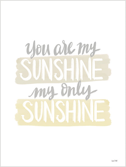 House Fenway FEN726 - FEN726 - You Are My Sunshine    - 12x16 You Are My Sunshine, Song, Music, Baby, Typography, Signs from Penny Lane