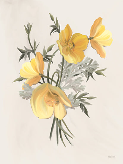 House Fenway FEN805 - FEN805 - Wild Yellow Poppies - 12x16 Wild Yellow Poppies, Poppies, Yellow Flowers, Bouquet from Penny Lane