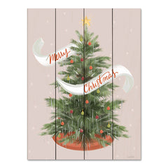 FEN819PAL - Merry Christmas Tinsel Tree - 12x16