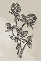 FEN843 - Vintage Clover Sketch I - 12x18