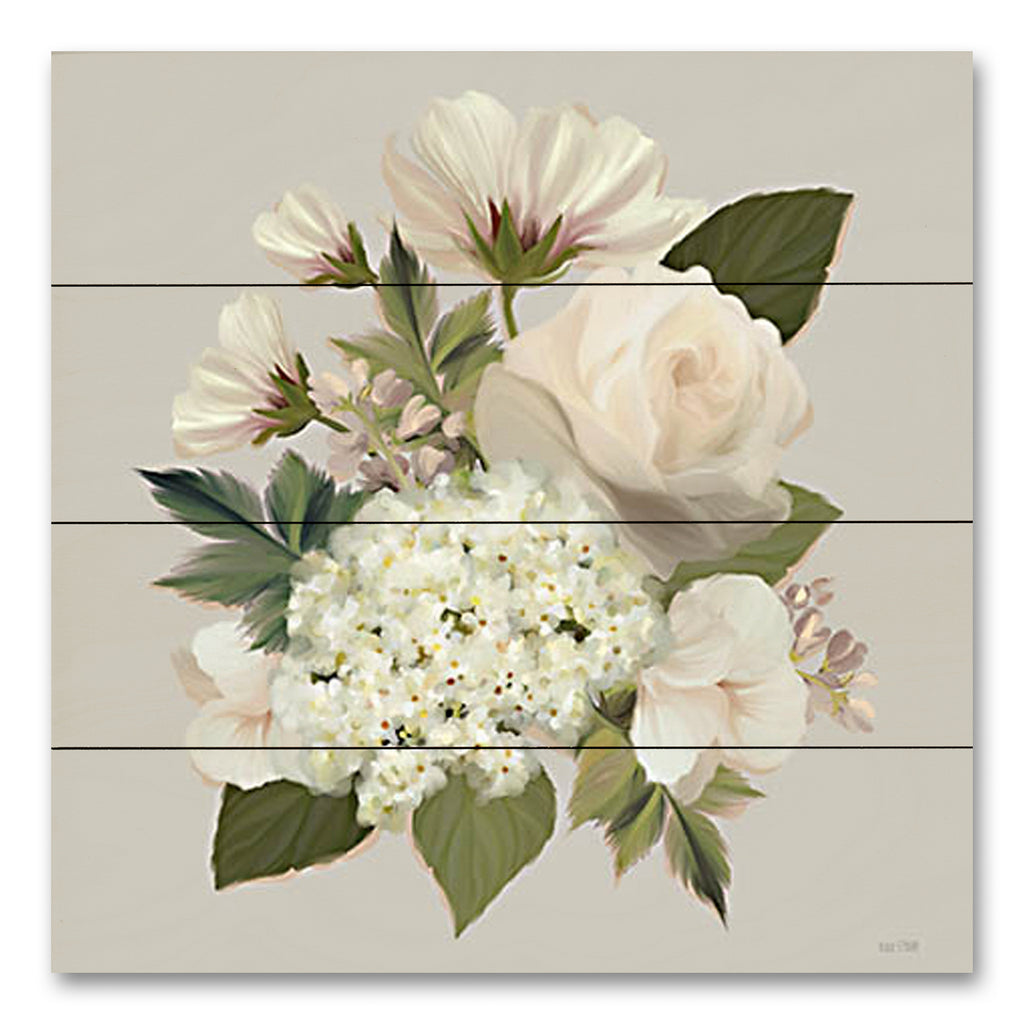 House Fenway FEN863PAL - FEN863PAL - Heirloom Bouquet - 12x12 Flowers, Hydrangeas, Heirloom Hydrangeas, Bouquet, Spring, White Hydrangeas, Pink Flowers from Penny Lane