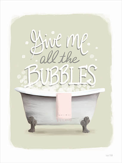House Fenway FEN903 - FEN903 - Give Me all the Bubbles - 12x16 Bath, Bathroom, Give Me All the Bubbles, Typography, Signs, Textual Art, Bath Tub, Bubbles from Penny Lane