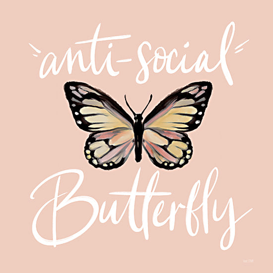 House Fenway FEN911 - FEN911 - Anti-Social Butterfly - 12x12 Tween, Butterfly, Anti-Social Butterfly, Typography, Signs, Textual Art from Penny Lane