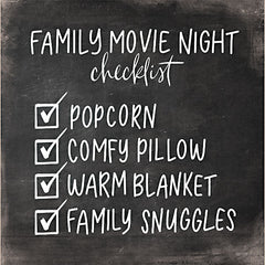 FEN945 - Family Movie Night Checklist    - 12x12