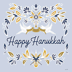 FEN973 - Happy Hanukkah Doves - 12x12