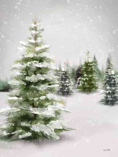 House Fenway FEN986 - FEN986 - Snowy Wintergreen - 12x16 Winter, Snow, Trees, Pine Trees, Christmas Trees, Tree Farm, Landscape, Snowy Wintergreen from Penny Lane