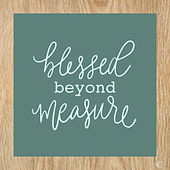 Fearfully Made Creations FMC268 - FMC268 - Blessed Beyond Measure - 12x12 Blessed Beyond Measure, Family, Calligraphy, Signs from Penny Lane