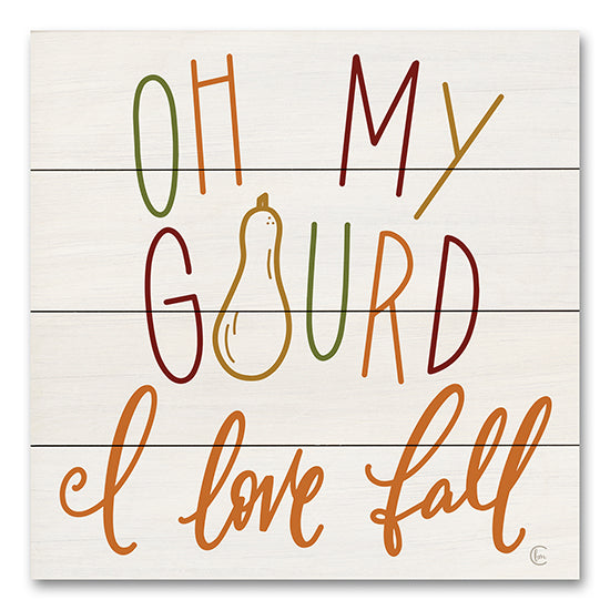 Fearfully Made Creations FMC303PAL - FMC303PAL - Oh My Gourd - I Love Fall - 12x12 I Love Fall, Autumn, Fall, Humorous, Typography, Signs from Penny Lane