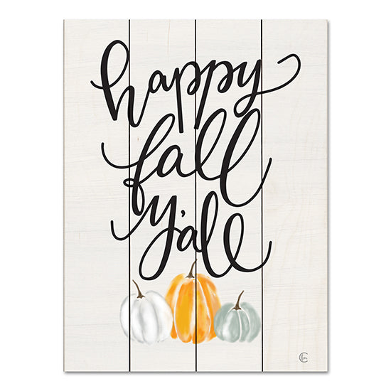Fearfully Made Creations FMC305PAL - FMC305PAL - Happy Fall Y'all - 12x16 Happy Fall Y'All, Pumpkins, Fall, Autumn, Typography, Signs from Penny Lane