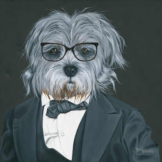 Hollihocks Art HH173 - HH173 - Dog in Suit     - 12x12 Dog, Suit, Glasses, Portrait from Penny Lane