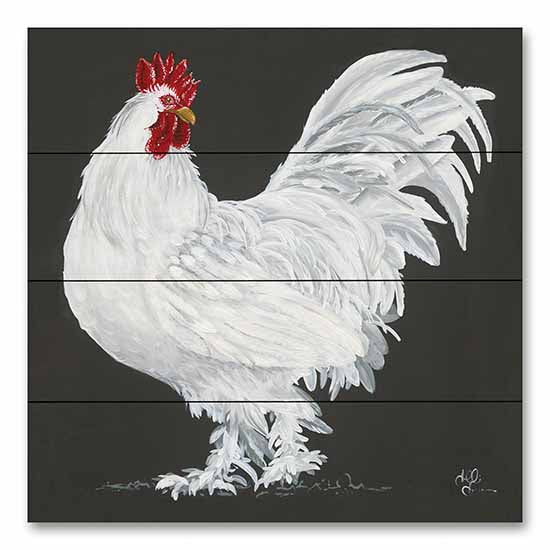 Hollihocks Art HH214PAL - HH214PAL - Rooster    - 12x12 Rooster, Farm Animal from Penny Lane