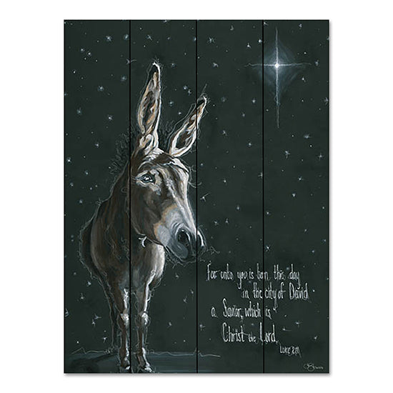 Hollihocks Art HH218PAL - HH218PAL - Born This Day - 12x16 For Unto You is Born This Day, Christmas, Nativity, Donkey, Bible Verse, Luke, Christmas Star, Typography, Signs from Penny Lane