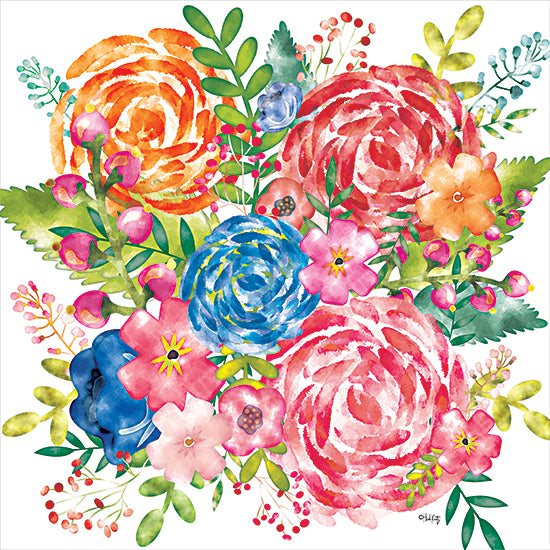 Heidi Kuntz HK135 - HK135 - Spring Floral II - 12x12 Flowers, Watercolor, Bouquet, Blooms, Spring from Penny Lane