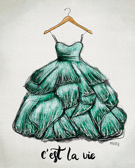 Heidi Kuntz HK175 - HK175 - C'est La Vie Dress - 12x16 Dress, C'est La Vie, French, Clothes, Fashion from Penny Lane