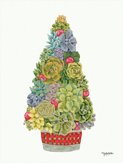 Jennifer Holden HOLD128 - HOLD128 - Santa's Succulents - 12x16 Christmas, Succulents, Christmas Tree, Ornaments from Penny Lane