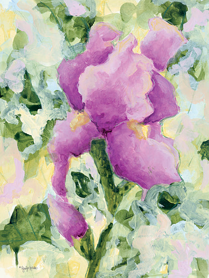 Jennifer Holden HOLD133 - HOLD133 - Purple Iris - 12x16 Abstract, Flowers, Purple Flowers, Iris, Contemporary from Penny Lane