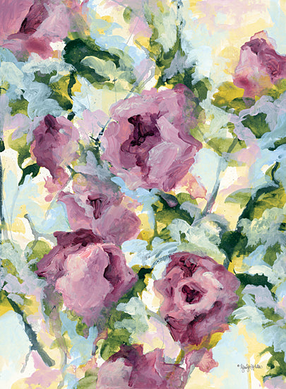 Jennifer Holden HOLD136 - HOLD136 - Abstract Floral - 12x16 Abstract, Flowers, Purple Flowers from Penny Lane