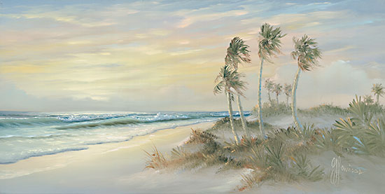 Georgia Janisse JAN260 - JAN260 - Palm Trees on Coast I - 18x9 Palm Trees, Coastal, Beach, Ocean, Sand, Wave, Landscape from Penny Lane