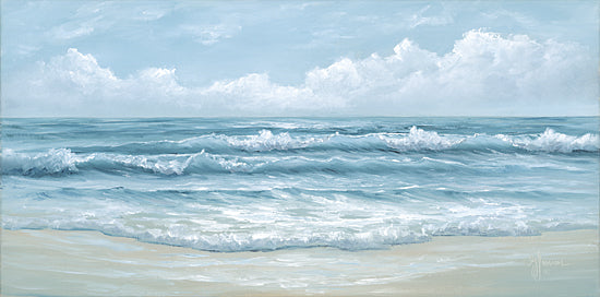 Georgia Janisse JAN314 - JAN314 - Quietude - 18x9 Coastal, Ocean, Waves, Landscape, Coast, Beach, Sand, Sky, Clouds, Blue from Penny Lane