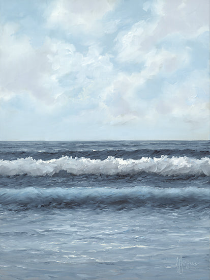 Georgia Janisse JAN315 - JAN315 - Sea Serenity - 12x16 Coastal, Landscape, Ocean, Waves, White Crest, Sky, Clouds from Penny Lane