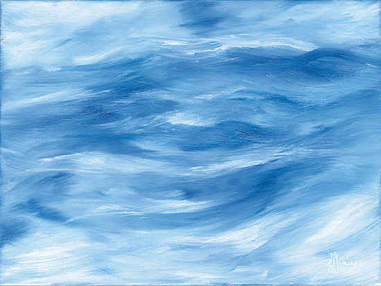Georgia Janisse JAN321 - JAN321 - Blue Waters - 16x12 Coastal, Landscape, Ocean, Waves, Blue, White from Penny Lane