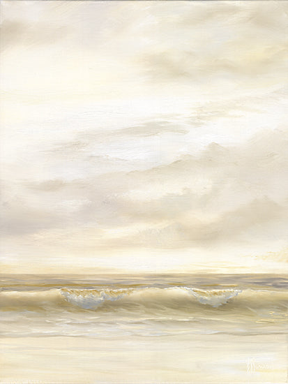 Georgia Janisse JAN327 - JAN327 - Ocean Waves III - 12x16 Coastal, Landscape, Ocean, Waves, Cresting Wave, Sky, Clouds, Neutral Palette, Triptych from Penny Lane