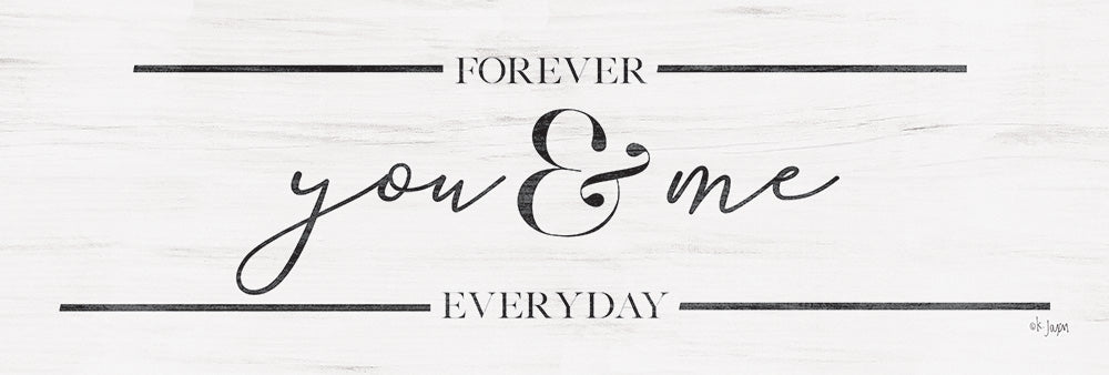 Jaxn Blvd. JAXN339B - JAXN339B - You & Me - 36x12 You & Me, Couples, Marriage, Wedding, Calligraphy, Signs from Penny Lane