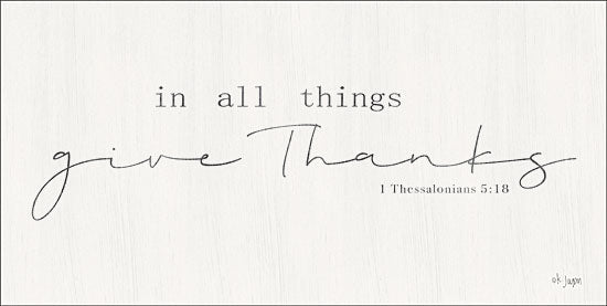 Jaxn Blvd. JAXN382 - JAXN382 - In All Things Give Thanks    - 18x9 In All Things Give Thanks, Bible Verse, 1 Thessalonians, Signs from Penny Lane