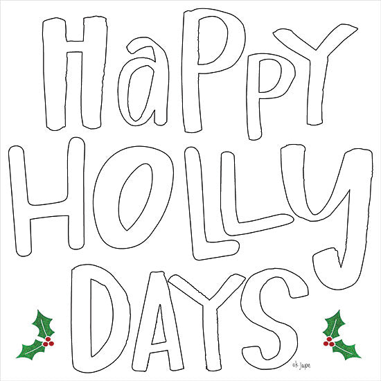Jaxn Blvd. JAXN463 - JAXN463 - Happy Holly Days    - 12x12 Signs, Typography, Christmas Ivy, Happy Holidays from Penny Lane