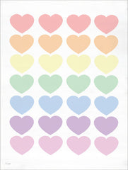 JAXN468 - Pastel Hearts - 12x16
