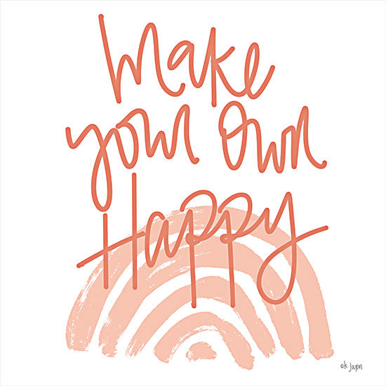 Jaxn Blvd. JAXN553 - JAXN553 - Make Your Own Happy Rainbow  - 12x12 Make Your Own Happy, Rainbow, Motivational, Signs, Tween from Penny Lane