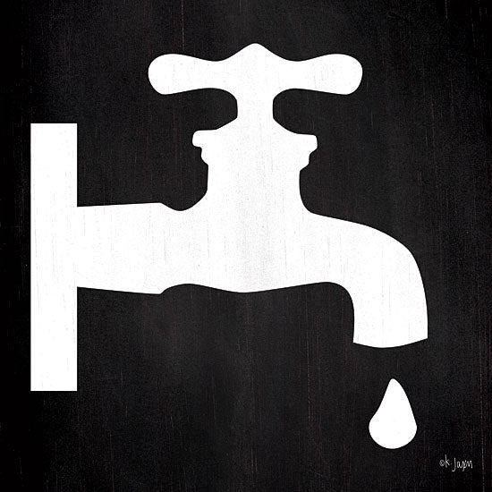 Jaxn Blvd. JAXN591 - JAXN591 - Faucet Drip - 12x12 Bathroom, Bath, Faucet, Drip, Black & White, Signs from Penny Lane