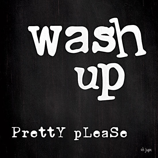 Jaxn Blvd. JAXN600 - JAXN600 - Wash Up - 12x12 Wash Up, Bath, Bathroom, Black & White, Signs from Penny Lane