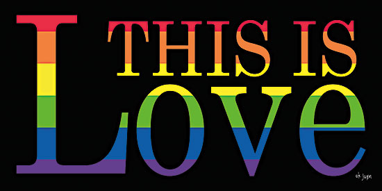 Jaxn Blvd. JAXN621 - JAXN621 - This is Love - 18x9 This is Love, Love, Rainbow Colors, Pride, Typography, Signs from Penny Lane
