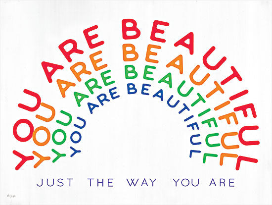 Jaxn Blvd. JAXN624 - JAXN624 - You Are Beautiful - 16x12 Beautiful, Rainbow Colors, Pride, Typography, Signs, Tween from Penny Lane