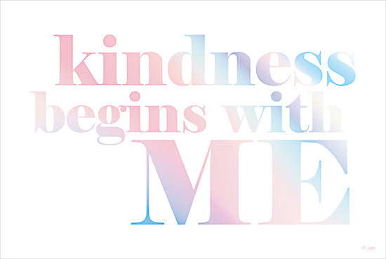 Jaxn Blvd. JAXN695 - JAXN695 - Kindness Begins with Me - 18x12 Inspirational, Kindness Begins with Me, Typography, Signs, Textual Art, Rainbow Colors from Penny Lane